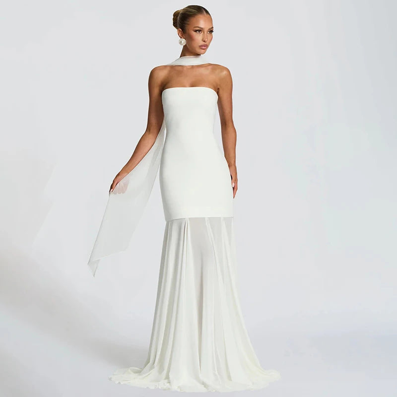 Strapless Hugging Mermaid Dress