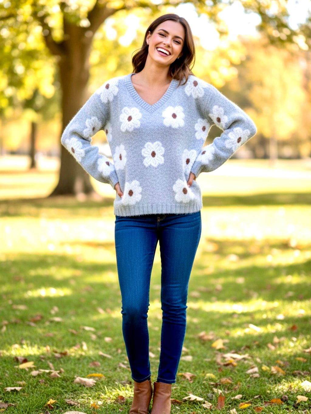 Ava Drop Shoulder Baggy Sweater