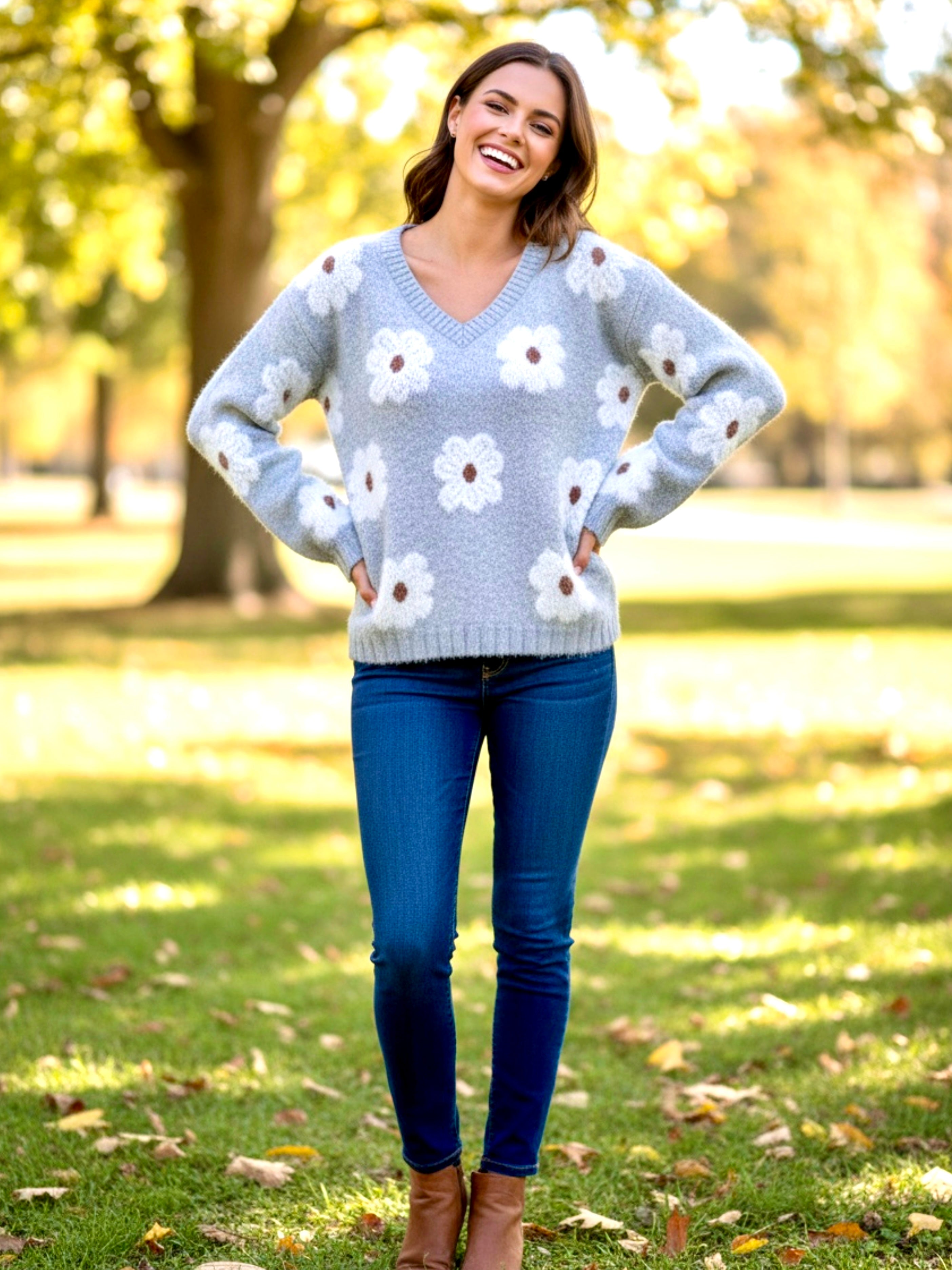 Ava Drop Shoulder Baggy Sweater