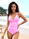Double Spaghetti Strap One-Piece Swimwear