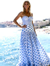Printed One-Piece Swimwear and Skirt Set