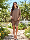 Basic Bae Full Size Soft Rayon Three-Quarter Sleeve Top and Shorts Set