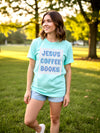 Jesus Coffee Books Graphic Tee
