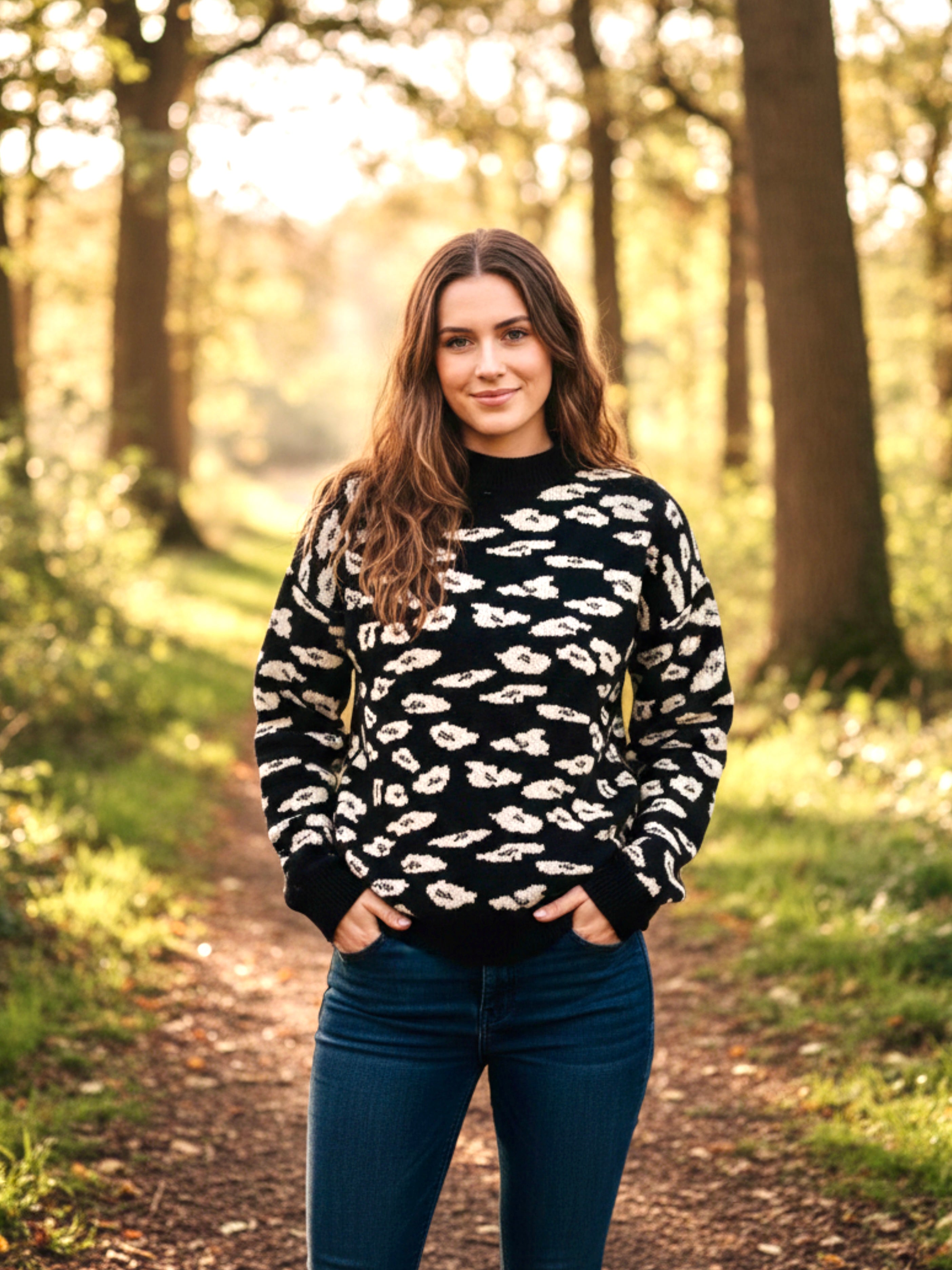 Mock Neck Long Sleeve Sweater