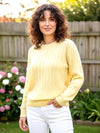 Cable Knit Round Neck Sweater