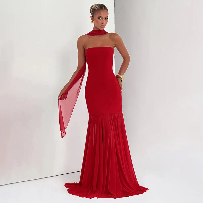 Strapless Hugging Mermaid Dress
