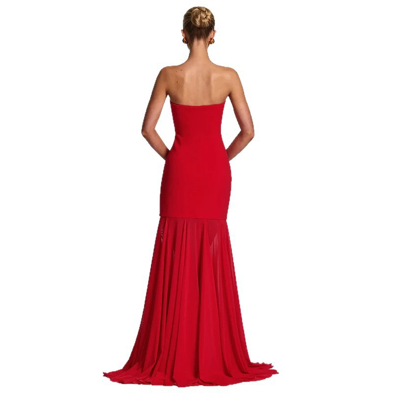 Strapless Hugging Mermaid Dress