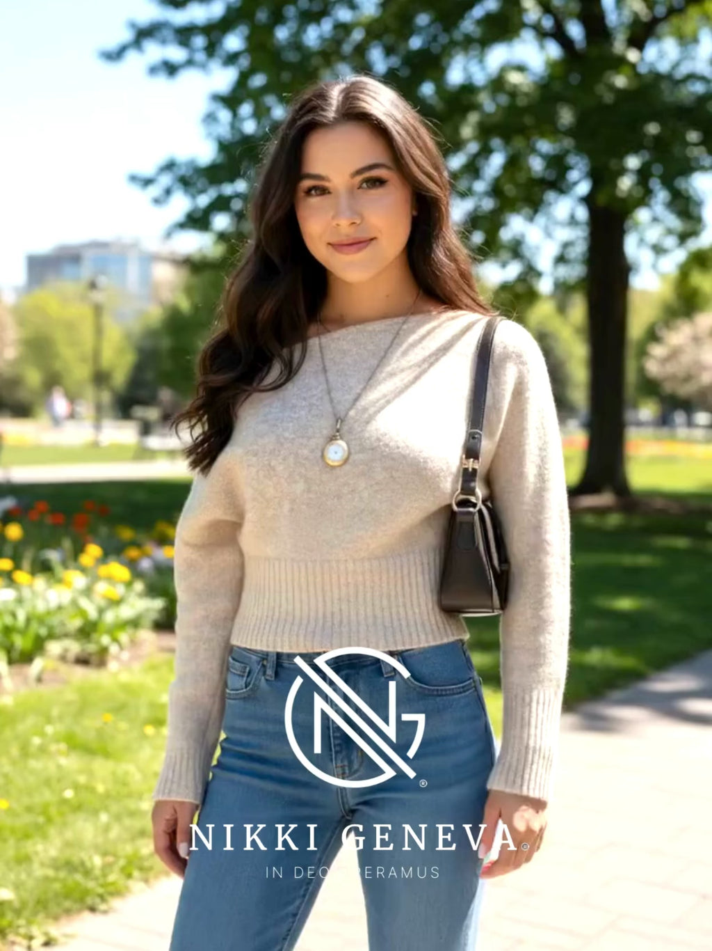 Boat Neck Long Sleeve Sweater