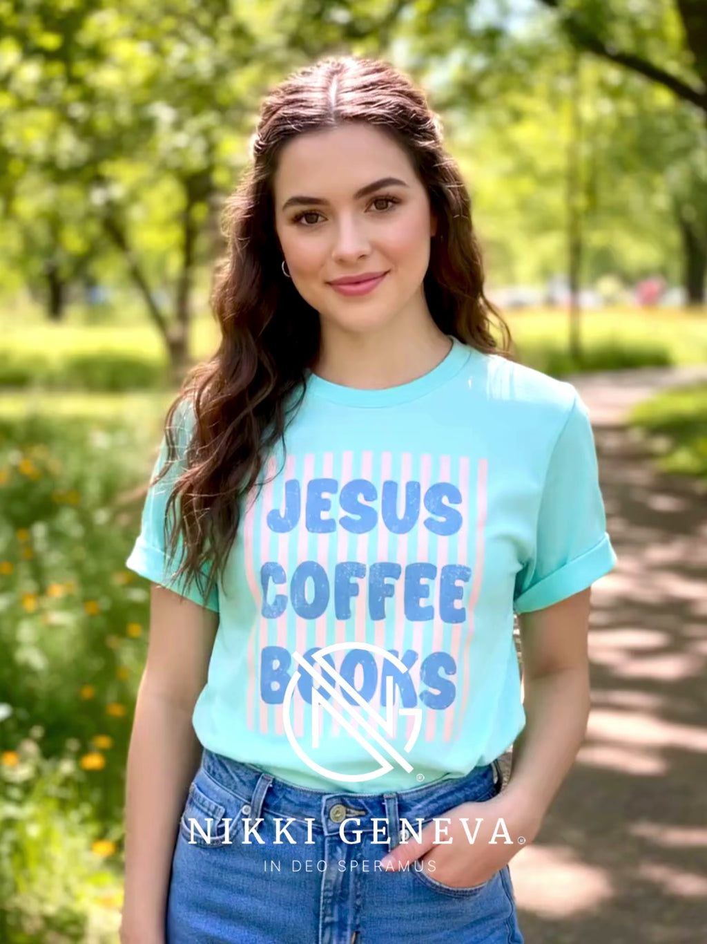 Jesus Coffee Books Graphic Tee